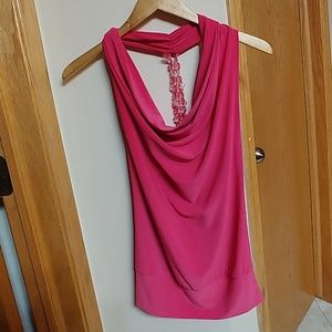 Pink halter top